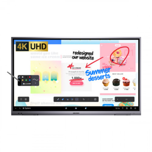 하이크비전 4K UHD 터치스크린 65인치 전자칠판