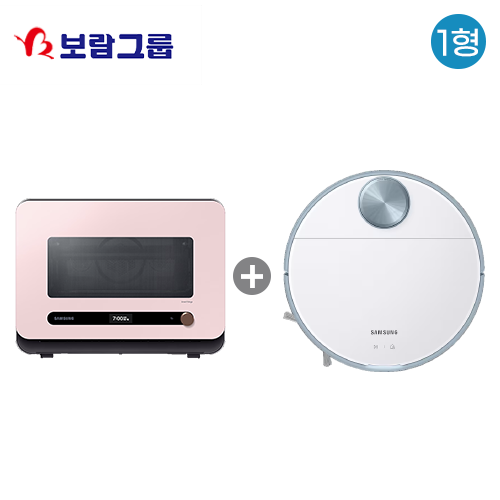 [보람상조] 삼성전자 비스포크 큐커 글램핑크 + 비스포크 제트봇 청소기(스테이션없음)